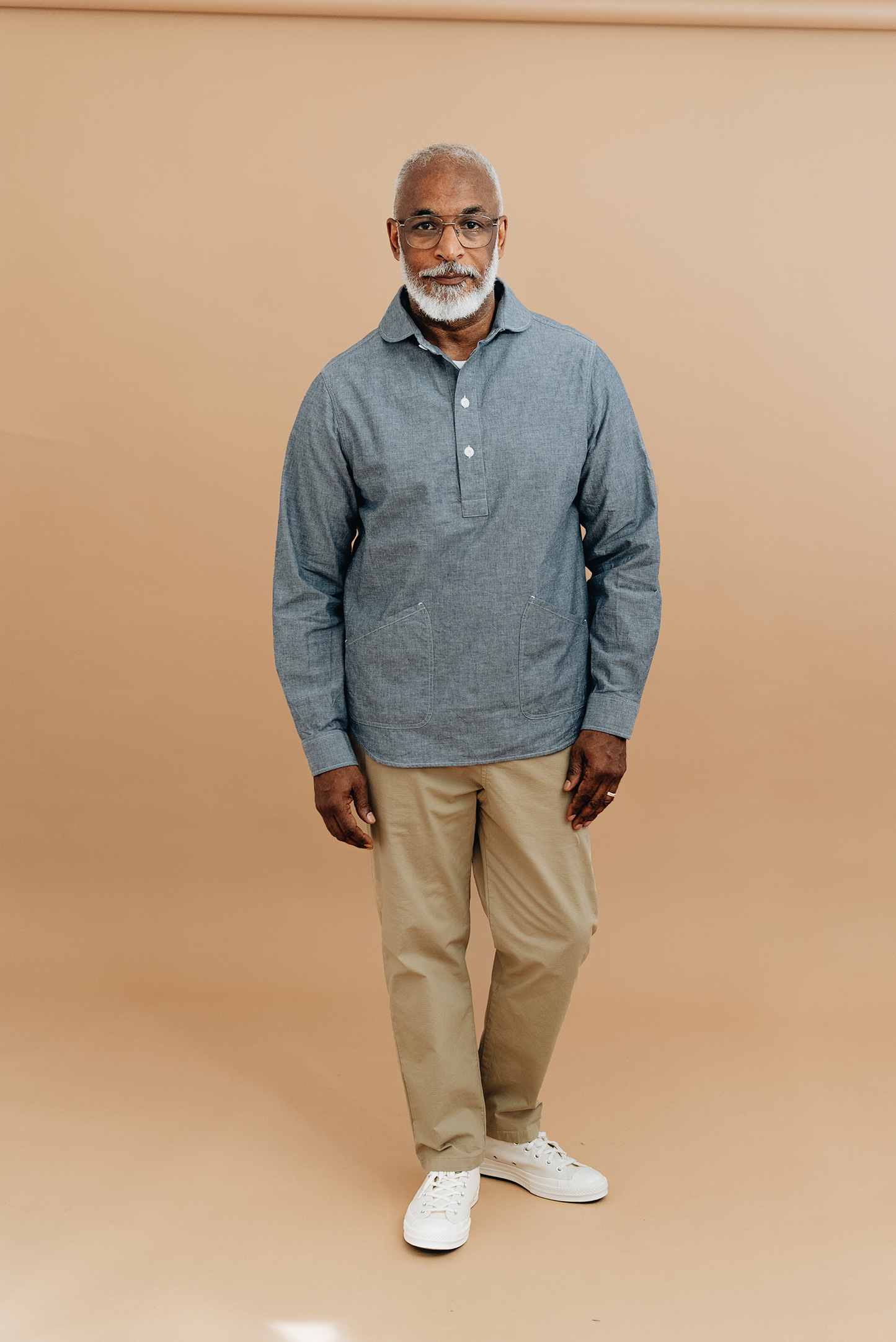 Chambray Popover Workshirt Overshirt