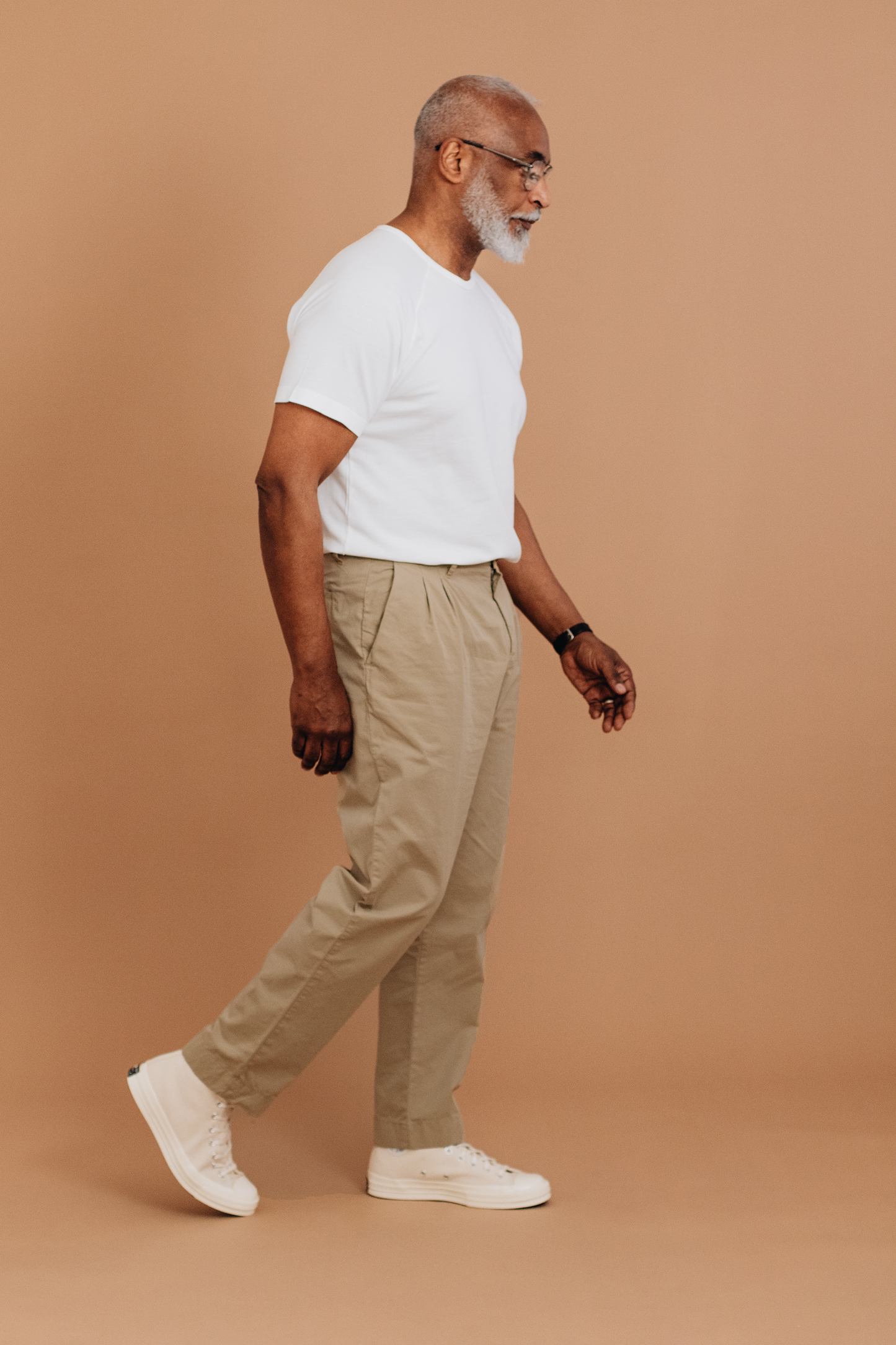 Organic Twill Double Pleated Trouser