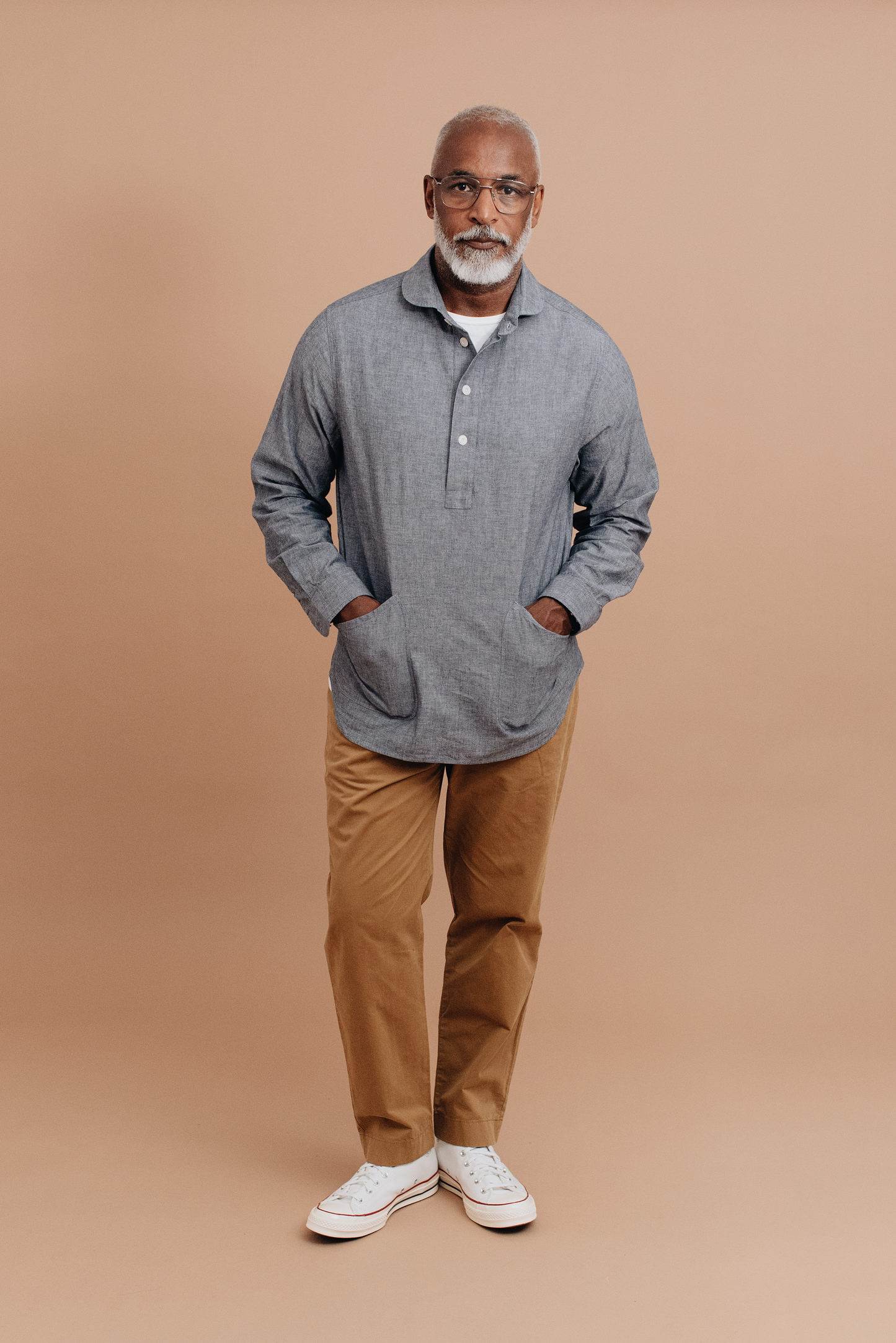 Chambray Popover Workshirt Overshirt